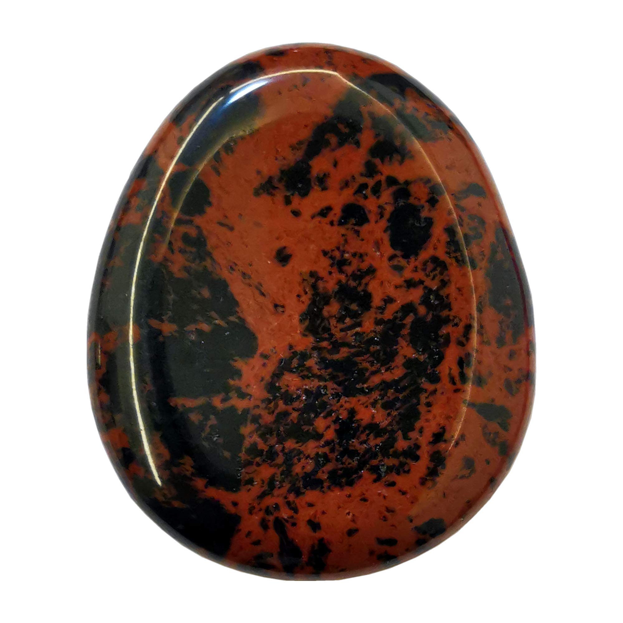 Manekieko Natural Golden Swan Water Drop Chakra Thumb Worry Stone,Stress Relax Healing Reiki Crystal Pocket Palm Stones