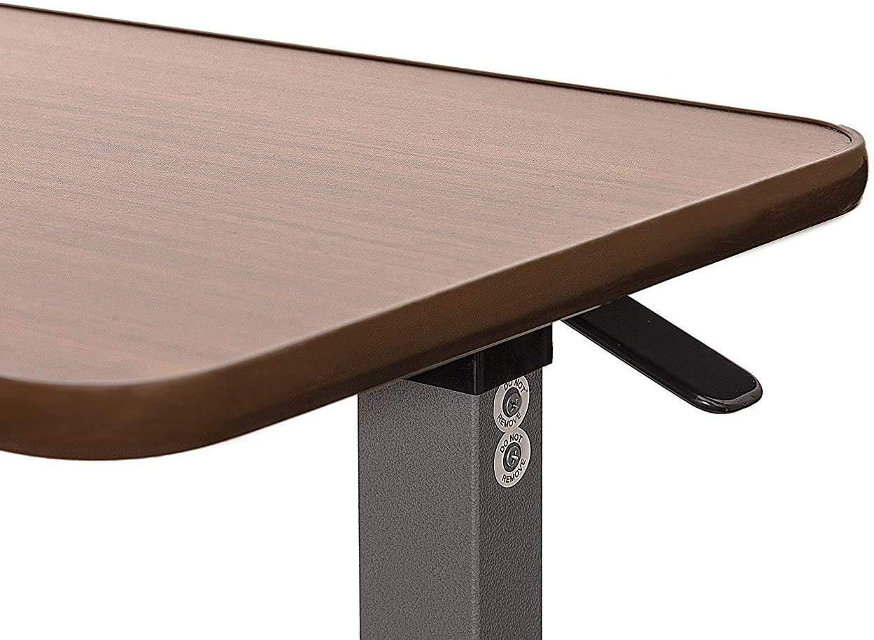 Vaunn Medical Adjustable Overbed Bedside Table With Wheels (Hospital and Home Use): Health & Personal Care