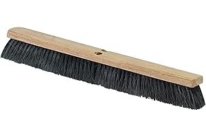 SPARTA Flo-Pac Tampico Floor Sweep, Floor Brush for Cleaning, 24 Inches, Black