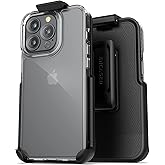 Encased Belt Case Designed for iPhone 13 PRO MAX Clear Case with Holster Clip (Transparent Cover with Phone Holder) 2021 Release