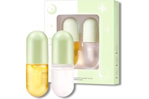 DuoZeng Lip Plumper Set,Lip Plumper Oil Gloss Moisturizing Lip Plumper Lip Care Serum,Hydrating Plump Gloss Reduce Fine Lines,Lip Plumper for Day & Night Use（2Pcs）