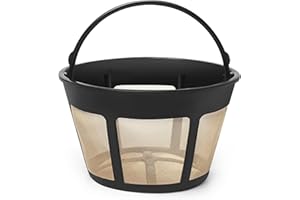 8-12 Cup Reusable Filter Basket With Mesh Bottom Fits MrCoffee Coffee Maker and Brewer - Permanent Filter Replacement for Mr 
