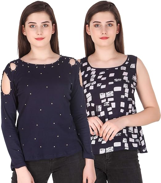 cold shoulder designer tops