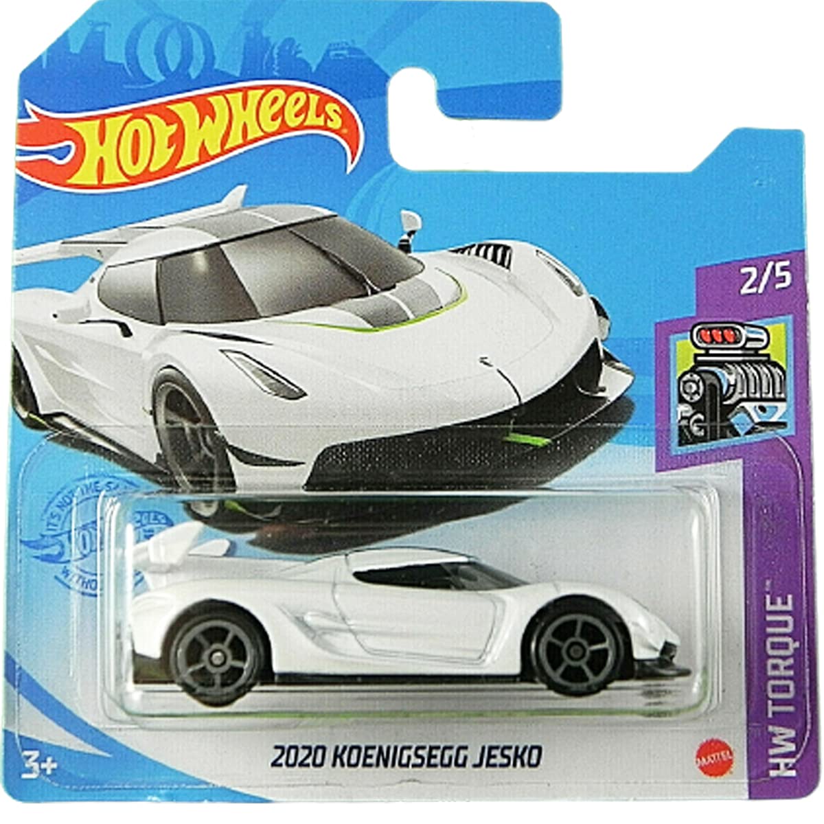 Hot Wheels 2020 Koenigsegg Jesko HW Torque 2/5 (086/250) 2021 Short Card White