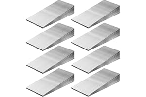 YOUNTHYE 8PCS Metal Wedge Shims Triangle Flange Wedge Steel Wedges for Welding Silver Metal Flange Wedge Pipe Fitting Welding