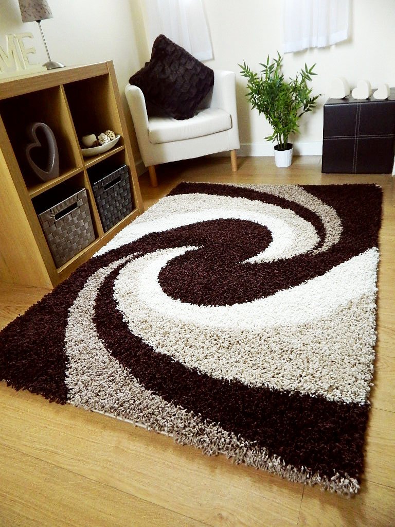 Rugs Superstore SMALL EXTRA LARGE RUG NEW MODERN SOFT THICK CHOCOLATE
