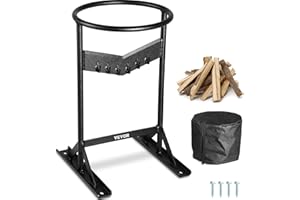 VEVOR Wood Splitter, XL Log Splitter for 8.6" Dia. Wood, Portable V Shaped Finger-safty Firewood Cutter, Heavy-Duty Solid Ste