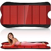 Red Light Therapy for Body Blanket, 76.8"x 39.4" Red Light Therapy Mat for Full Body, 1260pcs 2in1 LEDs(660nm& 850nm), Premium Leather, Adjustable Timer & Intensity