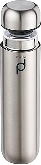 Grunwerg Drinkpod Vacuum Insulated Leak Proof Capsule Flask, Stainless Steel, Mirrored Finish, 300ml