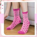 Hestya 3 Pcs Mummy Gifts Set Mother’s Day Tote Socks Keyring from Son Daughter view 2