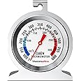 ThermoPro Oven Thermometer, 50-300°C/100-600°F Food Thermometer for Inside Oven with Upgraded 431 Stainless Steel, Pizza Oven