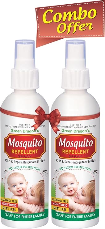 Green Dragons Mosquito Repellent Spray 100ml (pack of 2)