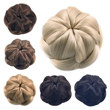Amazon Com Deniya Braid Hair Bun Clip In Hair Bun Extensions 100
