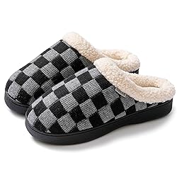 UBFEN Mens Slippers for Indoor Bedroom Memory Foam