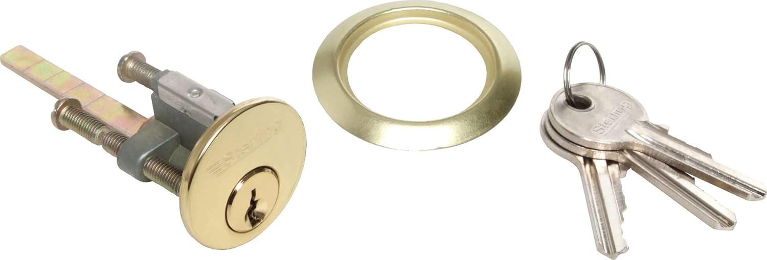 Sterling RCB100 Replacement 5 Pin Rim Cylinder Brass Plated