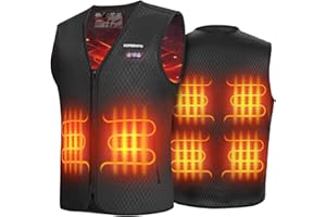 KEMIMOTO Heated Vest for Men, Electric Warming Vest for Hunting & Winter Sports (Battery Not Included)