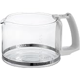 Krups F 034 70 glass jug 10 cups espresso/coffee machine accessory, white