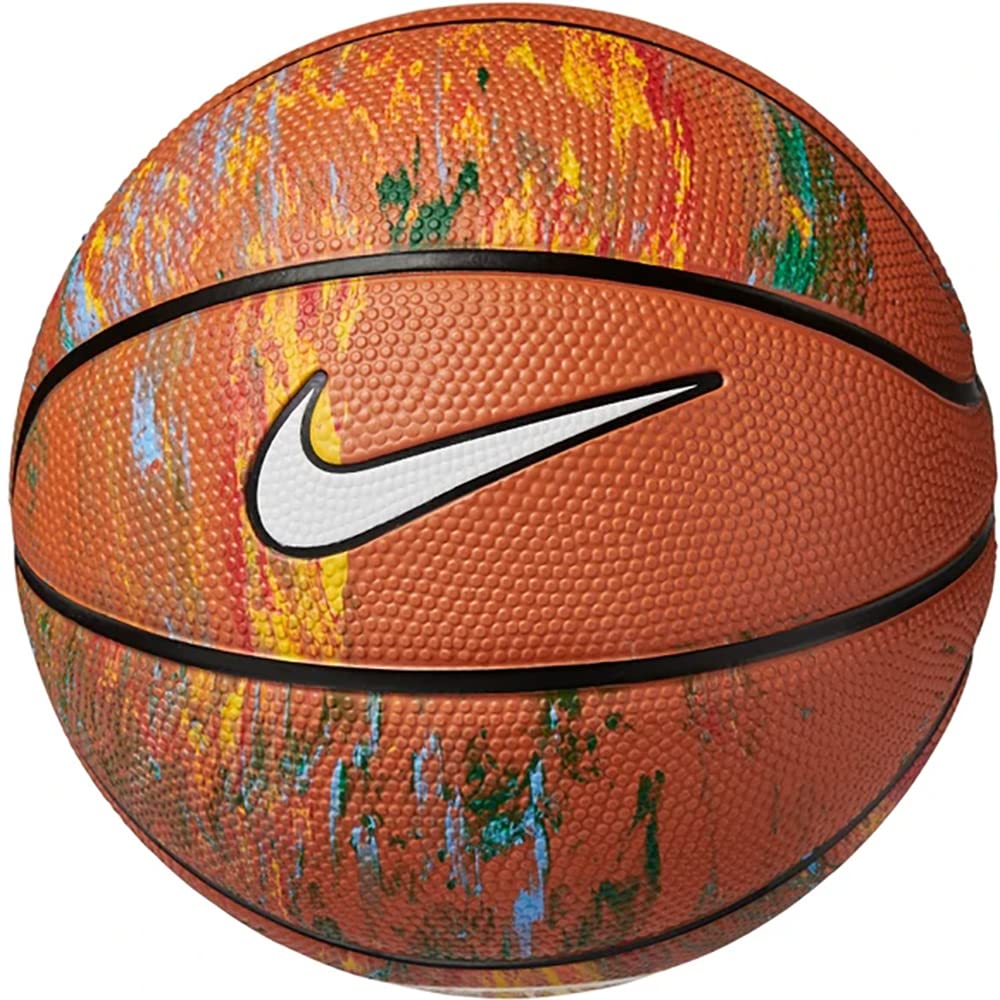 Nike Skills Next Nature Mini Basketball – Training Basketball Ball – Mini Basketball for Skills & Leisure, Multi/Amber/Black/White, 3
