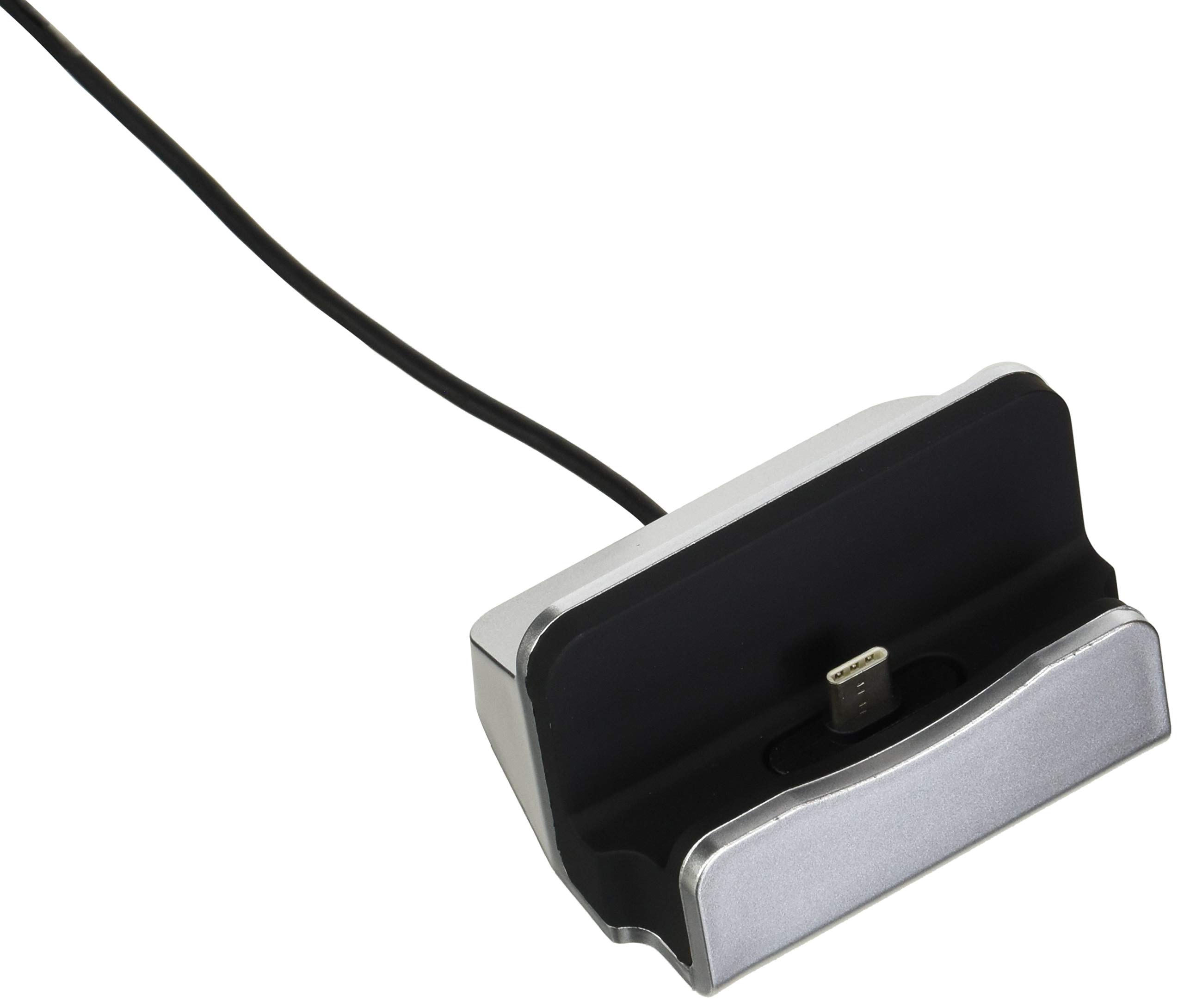 Charging Docking Station for Sony Xperia XZ2 Smartphone Type C Desktop Charger Stand (Silver)