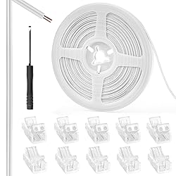 RGBZONE 10pcs 2-Pin 8mm LED Strip to Wire