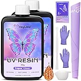 HeyClear 500g UV Resin kit -Crystal Clear, Hard