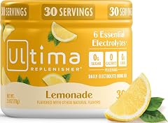 Ultima Replenisher Lemonade Electrolytes Powder, 30-Serving Canister | Daily Zero Sugar Hydration Powder with 6 Key Electroly