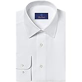 David Donahue Men's Regular Fit Royal Oxford Dress Shirt