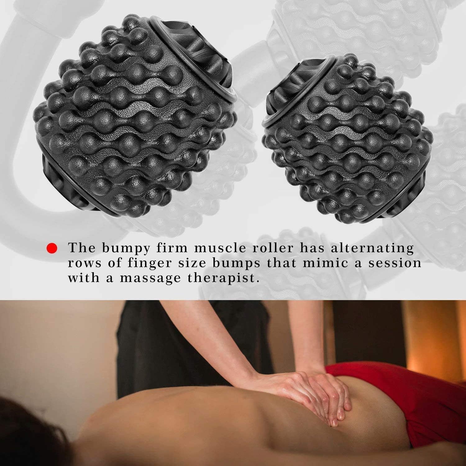 Muscle Roller, Trigger Point Muscle Roller for Calves, Leg, Arms, Tennis Elbow and Golfer Elbow, Foam Roller Deep Massage Tool for Relieve Muscle Soreness, Stiffness and Tight Muscles: Health & Personal Care