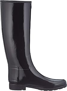 refined adjustable back knee high waterproof rain boot