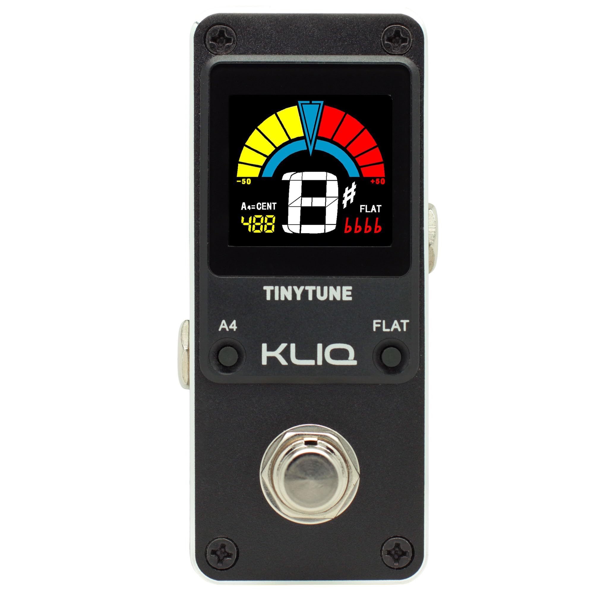 KLIQ TinyTune Pro Stage Tuner Pedal for Guitar
