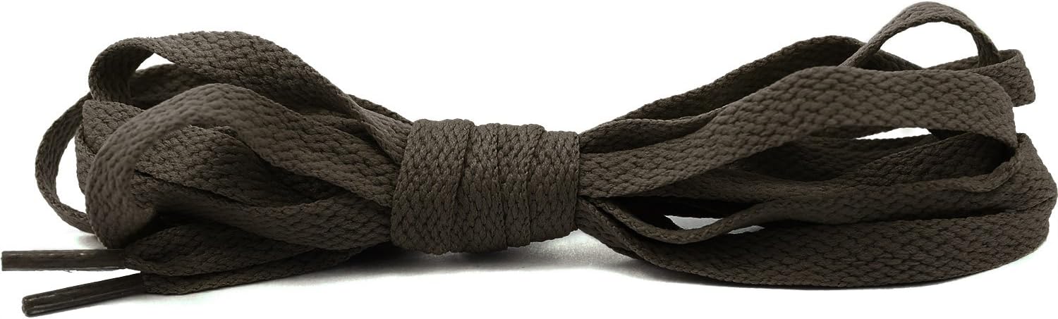 Women's Shoes19 Flat Shoelaces 29 Colors and with 4 Different Lengths Brown, 60"