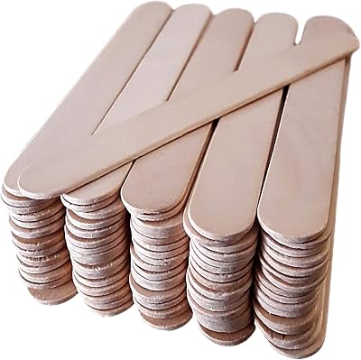 Amazing Arts and Crafts 50 Jumbo Wooden Lollipop Sticks 150mm 19mm Pack
