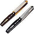 Kent 82T Handmade Folding Pocket Comb for Men, Fine Tooth Hair Comb Straightener for Everyday Grooming Styling Hair, Beard or Mustache, Use Dry or with Balms, Saw Cut Hand Polished, Made in England
