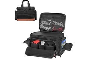 ORKELS Travel Carrying Case for Xbox Series X/S - Tactical Console Bag with Storage Pockets for Controllers, Discs, Headsets & Accessories - Black