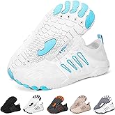 Hike Barefoot Water Shoes for Women Men Footwear, Quick Dry Wide Toe Box Pro Beach Swim Athletic Sports Shoes, Non-Slip Lightweight Aqua Shoe for Pool Hiking Walking Kayaking Diving Surfing