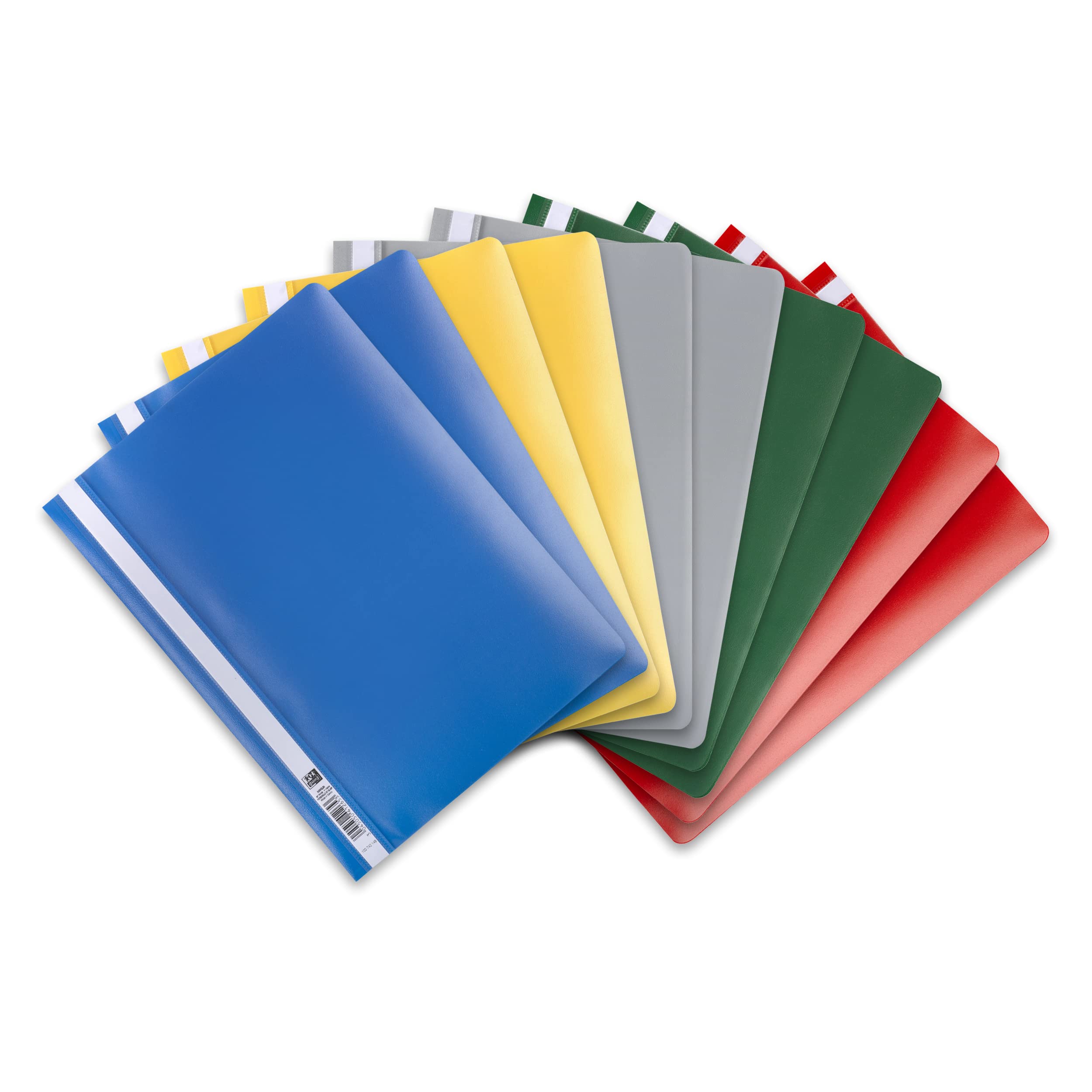 Elba 100742 File Folder A4 Pack of 10 Plastic for Modern 31 x 22,8 x 0,3 cm assorted colours — image 1