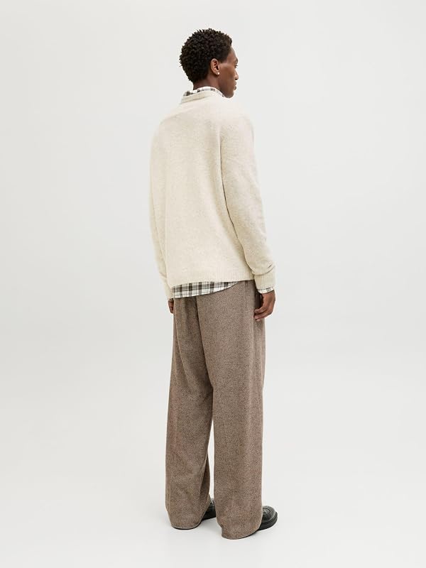 Jprblasimon Souffle Knit Crew Neck, Doublure argentée, L Homme