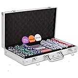 NOLIE Casino Poker Chip Set 200 300 PCS with Aluminum Case for Gambling(11.5 Gram)