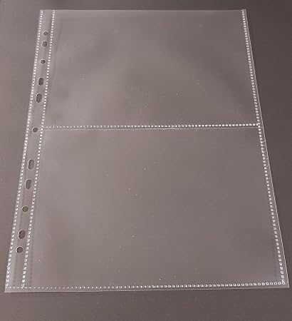 100 Pochettes De Rangement Transparentes A4 - 4 Compartiments A6 - Pour Collections, Cartes, Photos