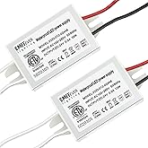 EMITEVER 24Volt LED Power Supply Driver 12W 2-Pack, ETL Listed Waterproof IP67 Low Voltage Transformer, 120V AC to 24V DC Con