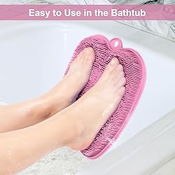 BESKAR Shower Foot Scrubber Mat with Non-Slip