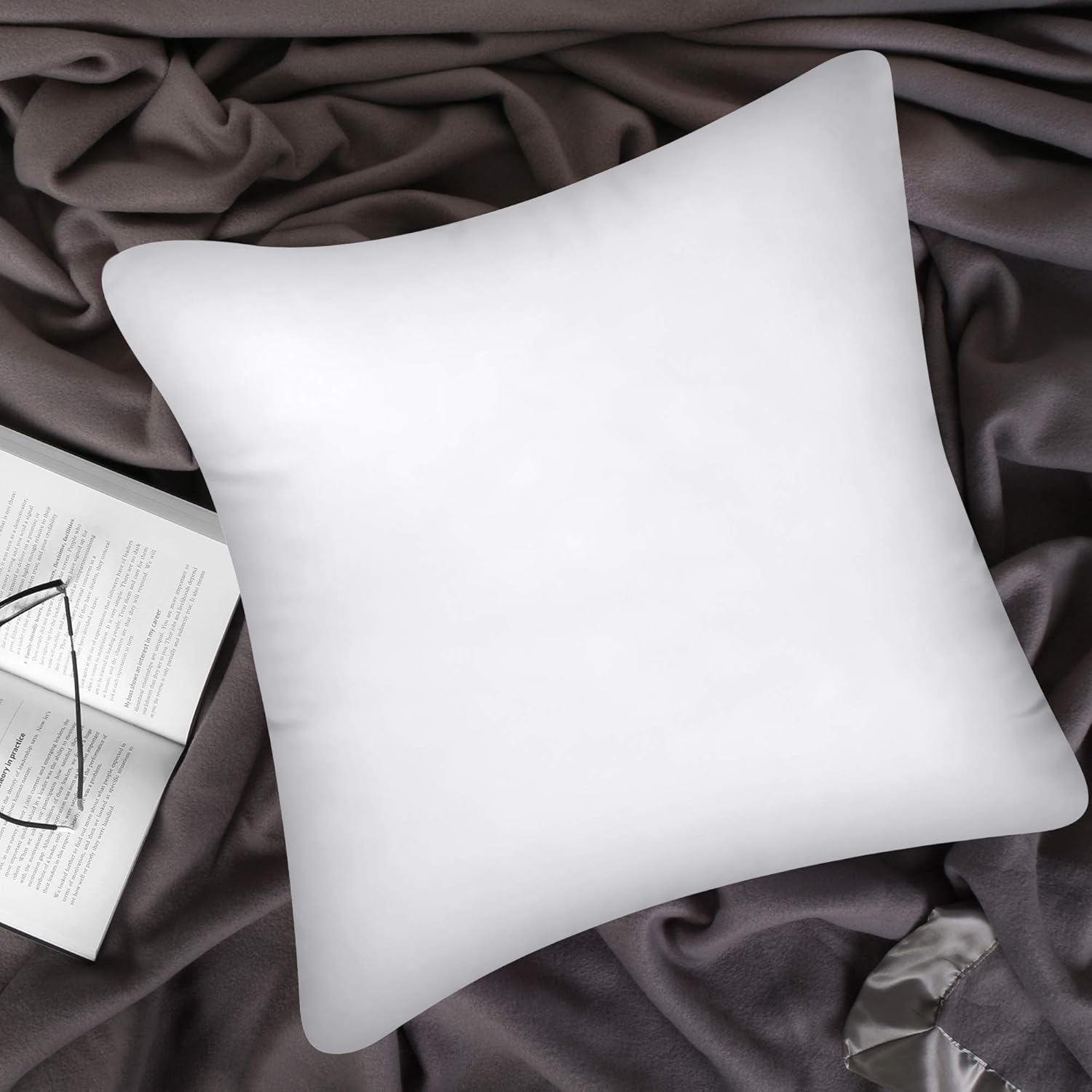 Utopia Bedding Throw Pillows Insert (Pack of 2, White) - 18 x 18 Inches Bed and Couch Pillows - Indoor Decorative Pillows: Home & Kitchen