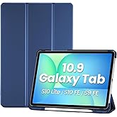 ProCase Smart Case for 10.9" Galaxy Tab S10 Lite 2025/ S10 FE/ S9 FE with S Pen Holder, 10.9 Inch Slim Trifold Stand Folio Ha