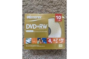 Memorex Dvd+rw Rewritable Disks 120 Min Of Video 4.7 Gb Boxed 10/Pack