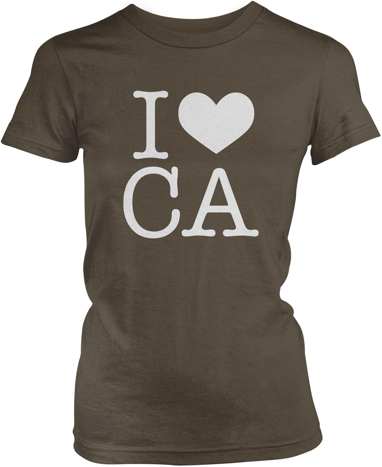 Amdesco Junior's I Love CA, I Love California T-Shirt