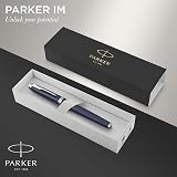 Parker IM Fountain Pen Matte Blue Medium Nib Gift Box Ink Refill view 2