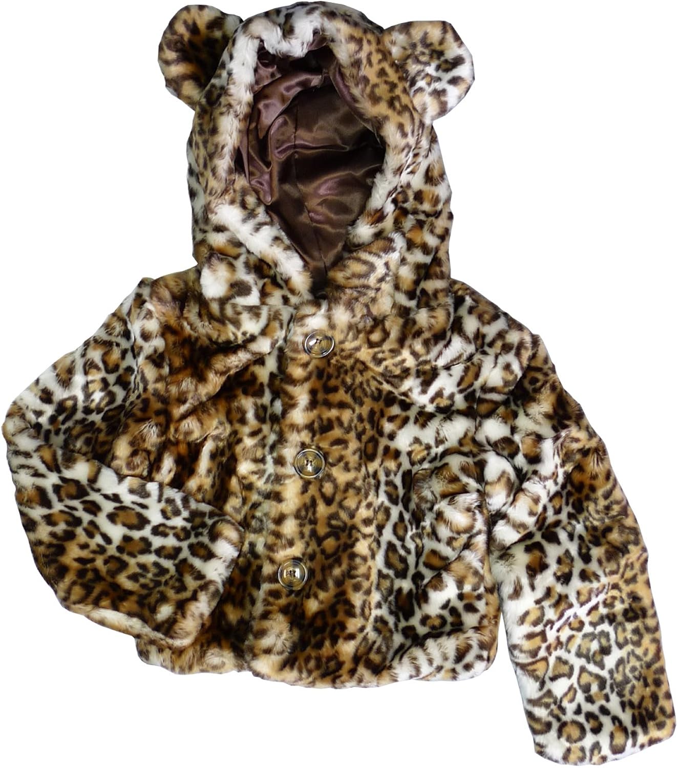 brown fur hooded jacket