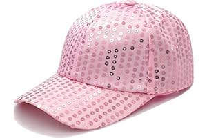 YeeHeen Sequins Baseball Cap Glitter Hat for Boy Girls Shiny Hip Hop Hat