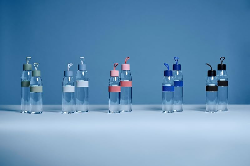 - Botella de agua Ellipse - Botella de agua reutilizable - Botella a Prueba de Fugas apta para Bebidas Carbonatadas - para Adultos y Niños - Sin BPA - 500 ml - Nordic blue