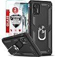 LeYi for Moto G Stylus 2021 Case 4G: Heavy Duty Shockproof and Stand Black | Moto G Stylus 2021 Phone Case with Kickstand & 2